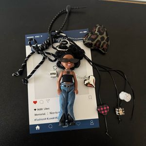 Accesorio para Bolso HECION, Lindo y Moderno, Muñeca <span class=keywords><strong>Kelly</strong></span>, Gafas para Muñeca, Llavero, Amuleto para Bolso de Anime y Dibujos Animados, Cuerda para Colgar - Product Image 5