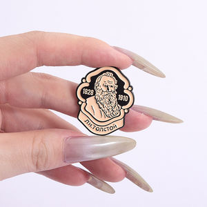 Russe Léon Tolstoï penseur politique philosophe émail broches littérature amoureux broches revers Badge bijoux cadeaux pour amis - Product Image 4