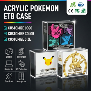 Boîte de présentation Pokémon ETB en acrylique premium, écologique et recyclable, avec protection UV moderne pour les boîtes de collection Elite Trainer - Product Image 1