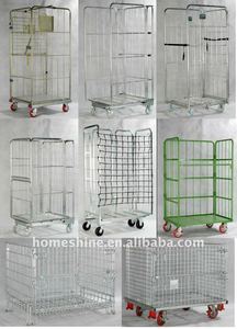 Kho Hậu Cần Mạ Kẽm Tùy Chỉnh Gấp Ráp Kim Loại Thép Lưới Cuộn Có Thể Gập Lại Dây Lồng Container - Product Image 6
