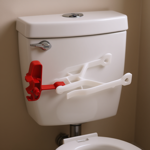 Palanca de descarga para cisterna Art 37643, roja y blanca, de plástico - Product Image 3