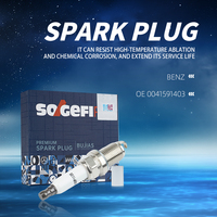 Nueva Bujía Original SOGEFI Mercedes-Benz OE 0041591403 de Níquel con Láser para Motores de Automóviles, 1 Año de Garantía, Venta al Por Mayor