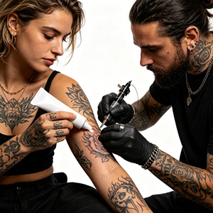 Crema para Tatuajes OEM al por Mayor, 10g, con Logotipo Personalizado, Marca Privada para Estudio de Tatuajes, Centro de Belleza, Suministro Global - Product Image 1