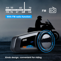 2 pièces, casque Bluetooth pour moto FX6, interphone pour casque, casque de communication étanche pour moto, accessoires pour moto