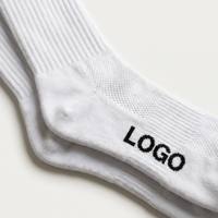 Chaussettes de sport jacquard personnalisées avec logo, respirantes, à compression, pour athlètes, faible MOQ, OEM ODM pour la gym, la course et le fitness
