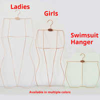 Présentoir de maillots de bain en fil métallique pour femmes Cintres en forme de corps Cintres de bikini en métal durable pour maillots de bain