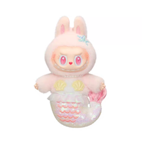 100% Original POPMART Série LABUBU Porte-clés Poupée en Vinyle et Peluche Labubu Capitaine Marin, Boîte Mystère, Cadeau