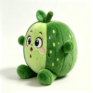 Peluche de Sandía Personalizado, Peluche de Personaje de Sandía de Dibujos Animados, Adorable Muñeco de Peluche de Sandía, Lindo Juguete de Peluche de Sandía - Product Image 5