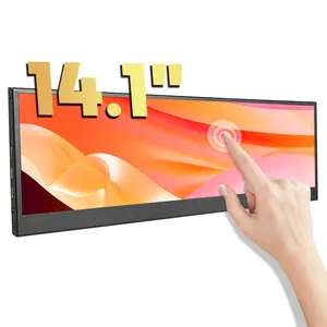 14.1 inch Type-C IPS máy tính 2K UltraWide PC điện dung 1920x550 độ phân giải cảm ứng màn hình rộng màn hình Stretch Bar LCD hiển thị