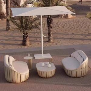 Ensemble <span class=keywords><strong>de</strong></span> canapé <span class=keywords><strong>de</strong></span> <span class=keywords><strong>jardin</strong></span> en <span class=keywords><strong>aluminium</strong></span> moderne et confortable, meubles d'extérieur sur mesure en gros - Product Image 1
