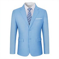 Costumes de smoking en velours gris clair et noir de style japonais, 3 pièces (blazer, gilet, pantalon), coupe ajustée, simple boutonnage, revers crantés, pour adultes - Vente en gros