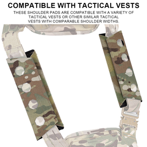 2PCS 500D Nylon Ferro Style Strap Padded Cover Tactical <b>Shoulder</b> <b>Pads</b> for Tactical Plate Carrier - Product Image 6