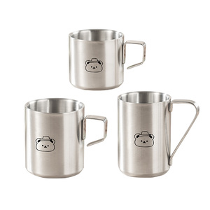 Cartoon 304 Stainless Steel Milk <b>Cup</b> Double Layer Insulated Handle Office <b>Coffee</b> <b>Cup</b> For Children - Product Image 4