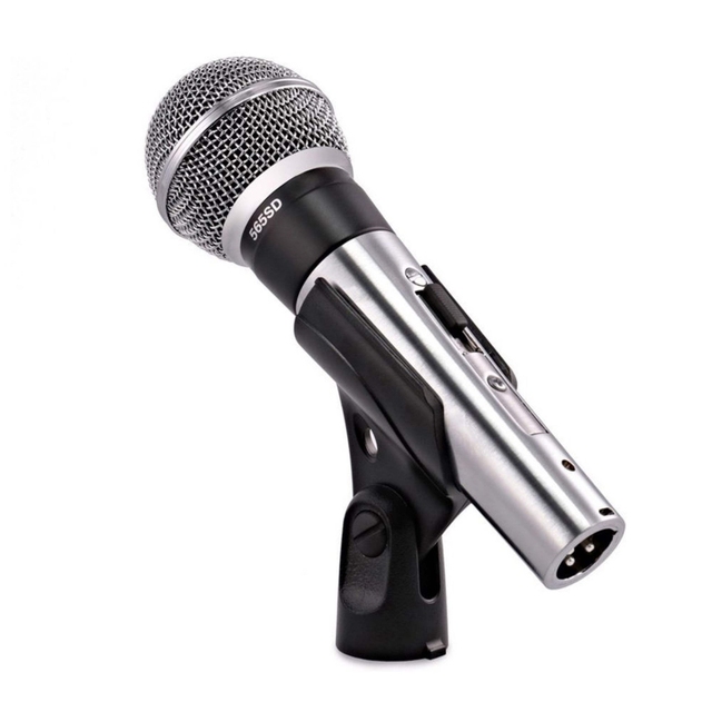 565SD Professional Stage Performance Singing Playing Dynamic Handheld Microphone with XLR Connector Wired Noise Cancelling