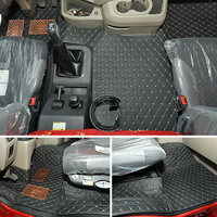 Ensemble de tapis de voiture en cuir à double couche, couverture complète, imperméables, antidérapants, sur mesure pour les intérieurs de camions