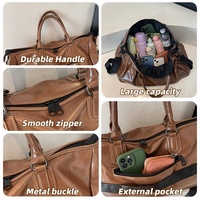 Sac à bandoulière de voyage sportif de créateur, faible MOQ, 3 couleurs, grande capacité, poche de rangement avant, boucle robuste, bretelles réglables