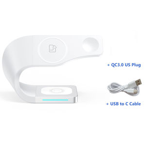 Cargador inalámbrico de carga rápida 4 en 1 de 15W para iPhone 15 13 12 Pro <span class=keywords><strong>Max</strong></span> estación de carga inalámbrica para reloj para <span class=keywords><strong>Airpods</strong></span> Pro - Product Image 1