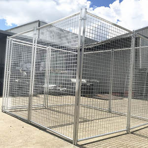 คอกสุนัขสำหรับวิ่งสุนัขดีไซน์คอกสุนัขชุบสังกะสีสำหรับงานหนักในร่ม/กลางแจ้ง - Product Image 3