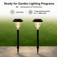 Lampu Taman Tenaga Surya LED Sensor 900mah IP65 Tahan Air Lampu Dekorasi Penerangan Luar Ruangan