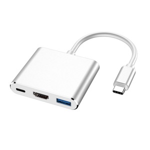 Hub de type C en alliage d'aluminium, 4 ports HDMI 2.0, convertisseur USB 3.0 pour ordinateur portable - Product Image 4