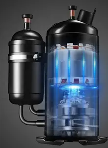 Компрессор R290 R410 R32 R134a с воздушным охлаждением, поворотный глубокий морозильник, компрессор холодильника для кондиционера