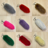 Petit pendentif queue de renard artificielle, porte-clés de voiture, breloque de sac en peluche, semi-fait main, accessoire de performance DIY, ornement, design original