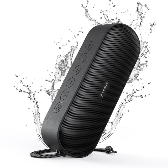LENRUE A15 Portable for V5.1 Speaker IPX7 Waterproof 20W Stereo Sound RGB LED 20H Playtime Built-in Mic Outdoor