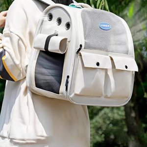 थोक बड़ी क्षमता पोर्टेबल पालतू बैकपैक लुभावनीय डिजाइन जिपर आउटगोइंग डॉग बैग फैशन रोल फ्लैप बिल्ली यात्रा बैग - Product Image 2