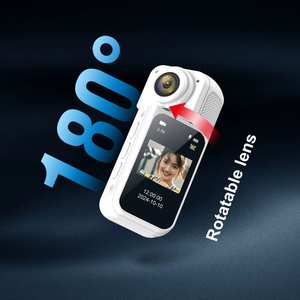 กล้องติดตัวแบบพกพา เลนส์มุมกว้าง 170 องศา ความละเอียด 2.7K HD หน่วยความจำในตัว 32GB หน้าจอ 1.47 นิ้ว รองรับ Micro SD - Product Image 1