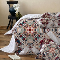 Ensemble de literie doux imprimé mandala bohème coloré pour chambre à coucher, ensemble de housse de couette