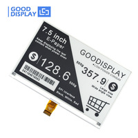 GooDisplay GDEY075T7 Pantalla de Papel Electrónico de 7.5 Pulgadas con 4 Niveles de Gris, 800x480, Actualización Rápida de 1.5s, Módulo de Tinta Electrónica de Bajo Consumo SPI para Raspberry Pi