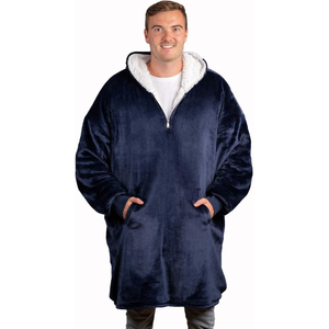 Oversized <strong>Hoodie</strong> Blanket Sherpa &amp; Fleece Wearable Blanket Hoodies for <strong>Women</strong> &amp; Men Comfy &amp; Fluffy Hooded Blankets - Product Image 1