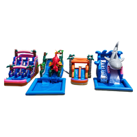 Équipement de jeu intérieur Offre Spéciale maison pleine d'entrain château sautant avec toboggan château gonflable pour les enfants