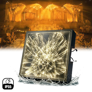 Panneau de piste de danse LED portable 50x50cm à effet étoile 3D pour mariage, en verre trempé, Plug & Play pour fêtes, événements, DJ, <span class=keywords><strong>disco</strong></span> - Product Image 1