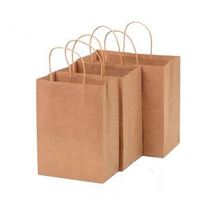 Custom <strong>Printed</strong> <strong>logo</strong> Plain Wine Bottle <strong>Bags</strong> White Kraft Brown <strong>Paper</strong> Packaging <strong>Bag</strong> Custom <strong>with</strong> Handles Wholesale China - Product Image 1