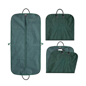 Logotipo personalizado impreso tamaño no tejido nailon Oxford cuero pliegue ropa <span class=keywords><strong>traje</strong></span> cubierta bolsas con cremallera para ropa hombres trajes tienda - Product Image 3