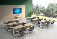 Tables de formation pliantes, mobilier scolaire, bureau de jeu, poste de travail exécutif, salle de conférence, mobilier de travail modulaire