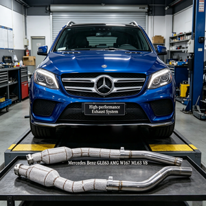 Tubo de Escape de Alto Flujo SS304 con Aislamiento Térmico para Mercedes Benz GLE63 AMG W167 ML63 V8, Mejora de Potencia - Product Image 1