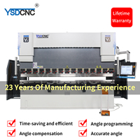 YSDCNC plaque métallique hydraulique flexion Delem Da66t Da69t 2m 4m 8 mètres presse plieuse hydraulique CNC avec support avant automatique