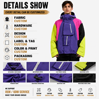 Veste technique personnalisée par le fabricant, imperméable, multi-poches, 100% nylon, coupe-vent, veste à capuche pour homme