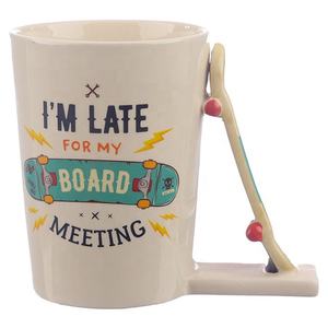 Tasses à café en <span class=keywords><strong>porcelaine</strong></span> personnalisables avec un design unique en 3D, mug à café confortable, passe au micro-ondes et au lave-vaisselle, cadeaux d'affaires modernes, boîte cadeau - Product Image 4