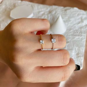 Dylam Fashion Minimalist 925 Silver <b>Rings</b> Couple Simple <b>Cz</b> 5a Fine Wedding <b>Rings</b> Modern Design Engagement Joint <b>Rings</b> for Women - Product Image 2