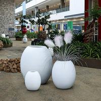 Pots de fleurs en argile fibreuse multicolores les plus vendus, écologiques, pour jardin extérieur, avec trous de drainage