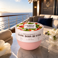 Groothandel Dermatologisch Geteste Body Butter Berry Blast Geur Zachte Huid Musk Roze Pot Cadeau Body Butter Private Label