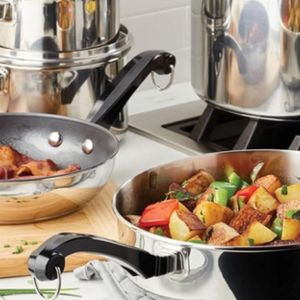Nồi xử lý nhựa Bakelite có thể tháo rời nồi xử lý phổ màu đen Ergonomic Pan xử lý - Product Image 5
