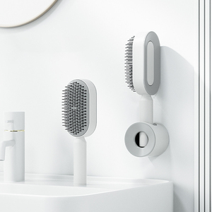 Wanmei Salon Massage Detangling <strong>Hair</strong> Combs Click <strong>Self</strong> <strong>Cleaning</strong> <strong>Hair</strong> <strong>Brush</strong> for Women <strong>Self</strong> <strong>Cleaning</strong> <strong>Hair</strong> <strong>Brush</strong> - Product Image 6