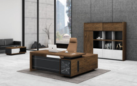 Nouveau mobilier de bureau moderne Bureau de luxe Dernière conception Bureau de directeur de bureau pour PDG