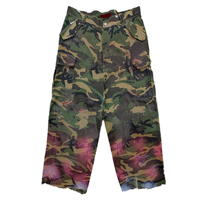 Abito fringuello personalizzato rosa Splatters Streetwear strappato stile Hiphop mimetico <span class=keywords><strong>pantaloni</strong></span> Cargo <span class=keywords><strong>uomo</strong></span> - Product Image 1