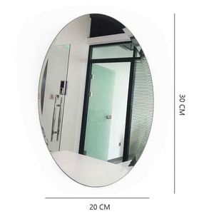 Espejo Mágico Decorativo de Acrílico, Espejo Suave Ovalado Autoadhesivo, Adhesivo de Pared para Espejo de Baño y Dormitorio - Product Image 5