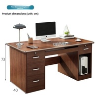 Bureau d'ordinateur, bureau à domicile, bureau tout-en-un, bureau minimaliste moderne, bureau d'écriture pour chambre à coucher, bureau d'étudiant, bureau en bois